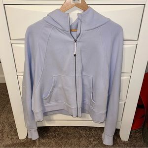Lululemon Pastel Blue Full Zip Scuba